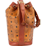 MCM Monogram Visetos Drawstring Bucket Crossbody Bag