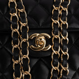 Chanel Quilted Lambskin Small Double Flap Shoulder Bag