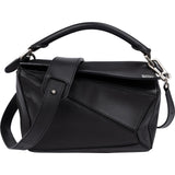 Loewe Black Leather Puzzle Small Handbag