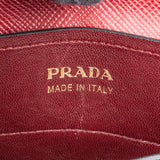 Prada Red Saffiano Leather Double Handbag - vintageandkickz