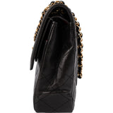 Chanel Quilted Lambskin Bicolor Double Flap Shoulder Bag