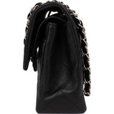 Chanel Quilted Lambskin Palladium Small Double Flap Shoulder Bag