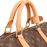 Louis Vuitton Monogram Canvas Keepall 50 Bandoulière Travel Bag