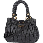 Miu Miu Quilted Leather Handbag - vintageandkickz