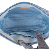 Coach Monogram Signature Denim Hobo Crossbody Bag