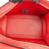 Celine Grained Leather and Suede Trapeze Handbag