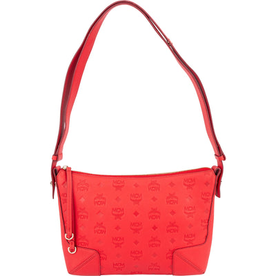 MCM Visetos Monogram Embossed Crossbody Bag