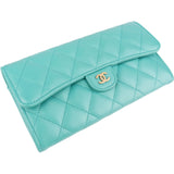 Chanel Quilted Lambskin Classic CC Single Flap Wallet