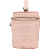 Christain Dior Cannage Embroidered Fabric DiorTravel Vanity Case Handbag