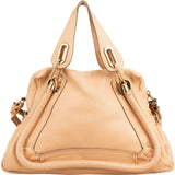 Chloé Beige Leather Paraty Handbag