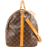 Louis Vuitton Monogram Canvas Keepall 60 Bandoulière Travel Bag
