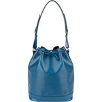 [🔄️B08 / F10] Louis Vuitton Blue Epi Leather Sac Noé Grande Shoulder Bag - vintageandkickz