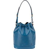 [🔄️B08 / F10] Louis Vuitton Blue Epi Leather Sac Noé Grande Shoulder Bag - vintageandkickz