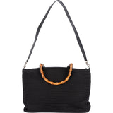 Gucci Bamboo Black Tote Handbag