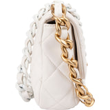 Chanel Quilted Lambskin Bicolor Candy Chain Crossbody Bag