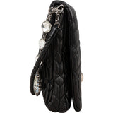 Miu Miu Matelassé Nappa Leather Crystal Shoulder Bag