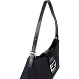 Fendi FF Monogram Canvas Baguette Buckle Shoulder Bag
