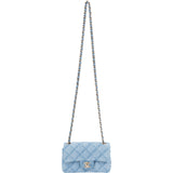 Chanel Quilted Denim Mini Rectangular Single Flap Crossbody Bag