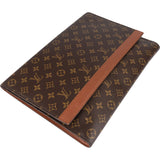 Louis Vuitton Monogram Canvas Porte Documents Laptop Clutch