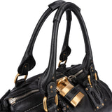 Chloé Pebbled Leather Paddington Satchel Handbag