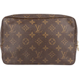 Louis Vuitton Canvas Monogram Trousse Toilette 23 Clutch - vintageandkickz