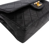 Chanel Quilted Lambskin 24K Gold Medium Double Flap Shoulder Bag
