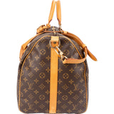 Louis Vuitton Monogram Canvas Keepall 55 Bandoulière Travel Bag