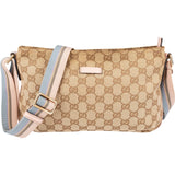 Gucci Monogram GG Canvas Multicolor Stripe Small Messenger Crossbody Bag