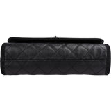 Chanel Caviar Leather CC Business Affinity Small Single Flap Handbag