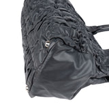 Miu Miu Grey Matelassé Nappa Leather Tote Handbag