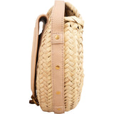 Chloé Raffia Marcie Saddle Crossbody Bag