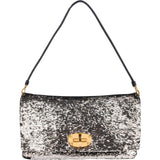 Miu Miu Bicolor Sequin Flap Hobo Shoulder Bag