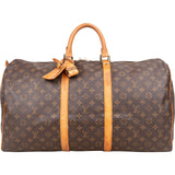 Louis Vuitton Monogram Canvas Keepall 55 Travel Bag