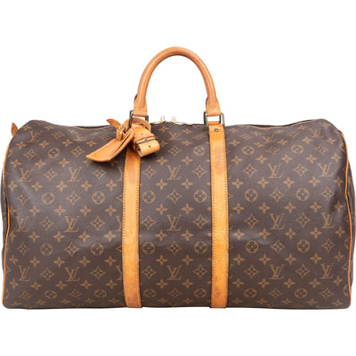Louis Vuitton Monogram Canvas Keepall 55 Travel Bag