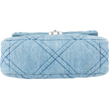 Chanel 19 Quilted Denim Single Flap Crossbody Bag