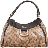 Gucci Monogram Coated Canvas GG Abbey D-Ring Shoulder Bag