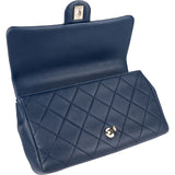 Chanel Quilted Lambskin Medium Flap Chunky Handle Crossbody Bag