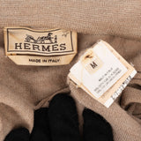 Hermès Beige Cotton Half-Zip Polo T-Shirt (M)