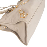 Balenciaga Beige Leather Giant City Handbag
