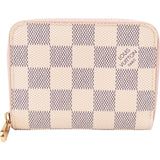 Louis Vuitton Monogram Damier Azur Canvas Small Zippy Coin Purse Wallet