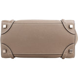 Céline Taupe Grained Calfskin Luggage Handbag