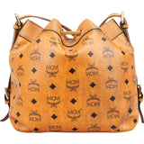 MCM Monogram Visetos Heritage Drawstring Bucket Crossbody Bag