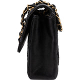 Chanel Quilted Stitched Lambskin Single Flap Shoulder Bag