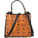 MCM Monogram Visetos Aren Top Handle Mini Handbag
