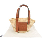 Loewe Raffia Small Basket Shoulder Bag