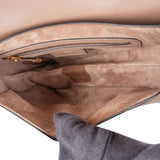 Christian Dior Pink Grained Calfskin Saddle Shoulder Bag
