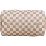 Louis Vuitton Monogram Damier Azur Canvas Speedy 25 Handbag