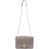Gucci Grained Leather Interlocking GG Shoulder Crossbody Bag