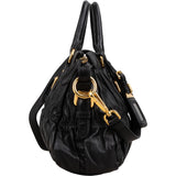 Prada Matelassé Nappa Gaufre Leather Bauletto Satchel Handbag