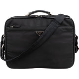 Prada Black Tessuto Nylon Laptop Business Handbag